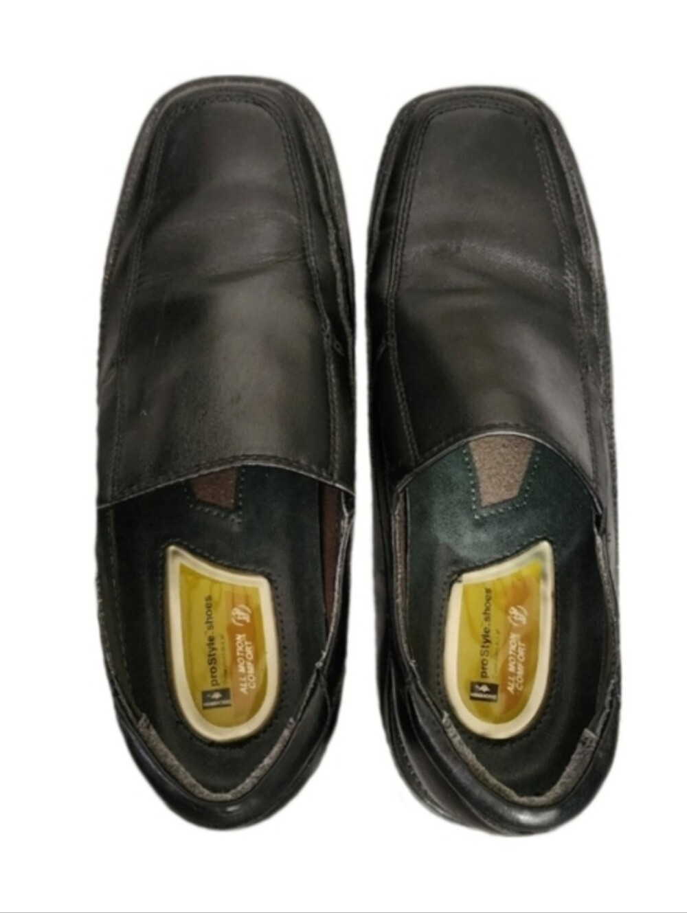 DOCKERS Pro Style All Motion Comfort Slip In Leather Shoes Black Size 9